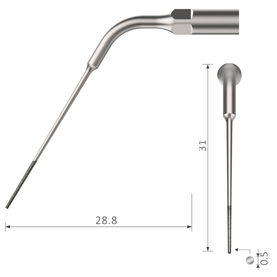 E4D Endo Ultraschall Spitze diamantiert geeignet für EMS®
